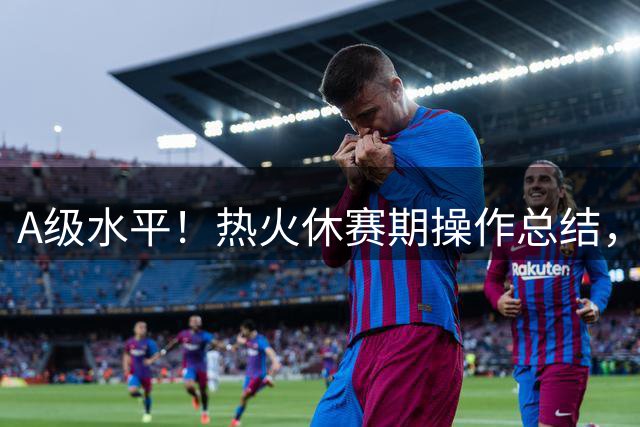 A级水平！热火休赛期操作总结，下赛季能否起飞？